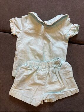 The Oaks Apparel Light Blue Baby Two-Piece Set